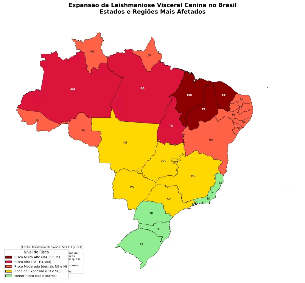 A Expansão Silenciosa do Calazar no Brasil: Saiba Quais Estados Correm Mais Risco e Como Proteger seu Cão